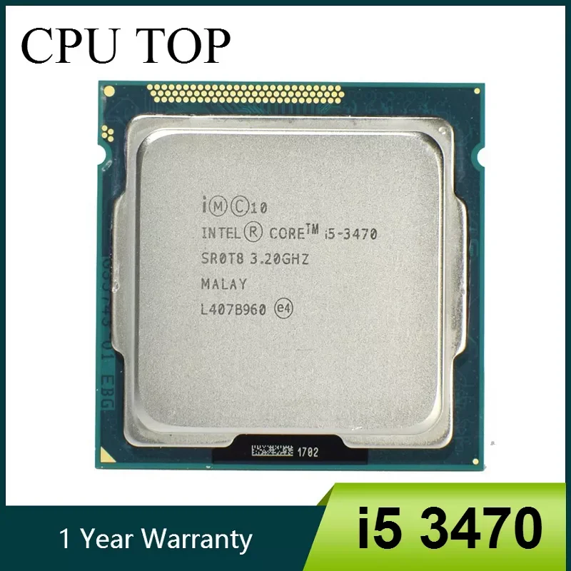 

Intel Core i5 3470 LGA 1155 Processor 3.20GHz 5GT/s 6MB L3 Socket 1155 Quad-Core CPU