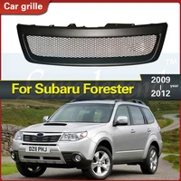 use for subaru forester 2009 2012 year black racing refitt front center racing grille cover accessorie body kit zonsuve