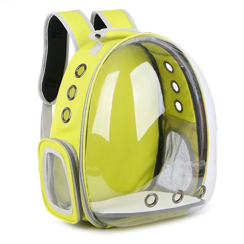

Q1QA Breathable Transparent Capsule Pet Puppy Travel Space Backpack Carrier Bag