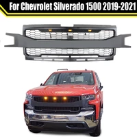 modified front bumper grill for chevrolet silverado 1500 2019 2020 2021 exterior racing grills grille trims meshes grill covers
