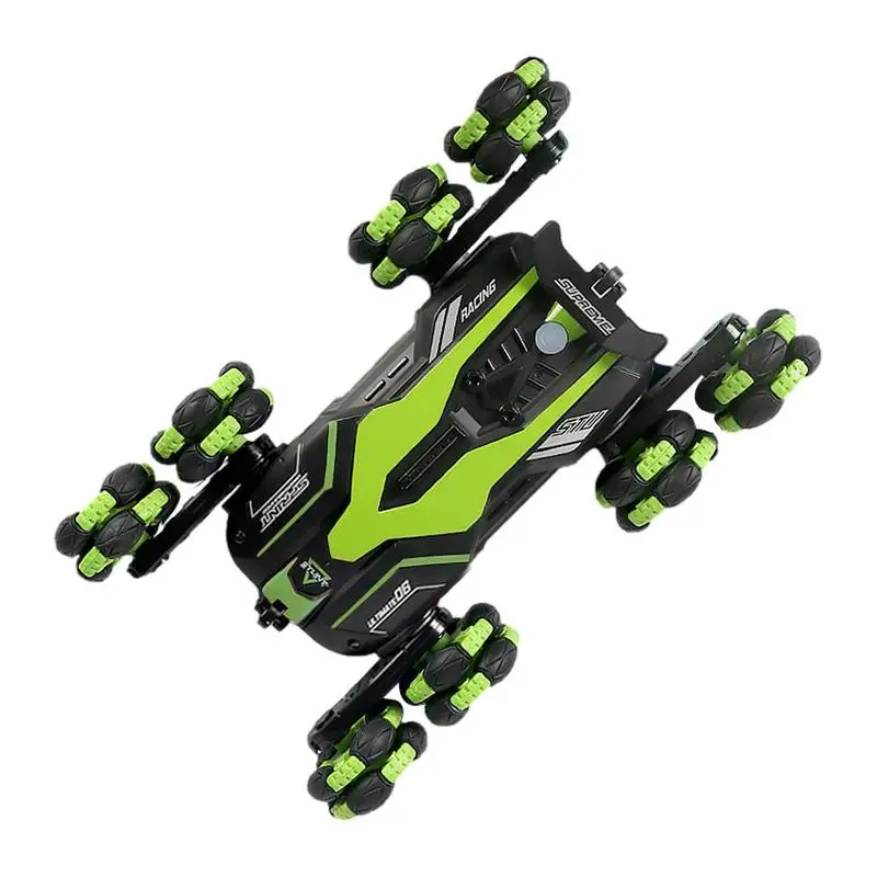 

Remote Control Stunt Car 8 Wheels All Terrain Adaptation Remote Control Car Toy With Swivel Arms Rechargeable Remote Racing Car