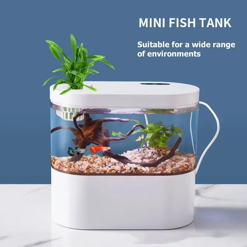 

Настольный аквариумный мини-аквариум с системой биохимической фильтрации и встроенным экологическим водным циклом