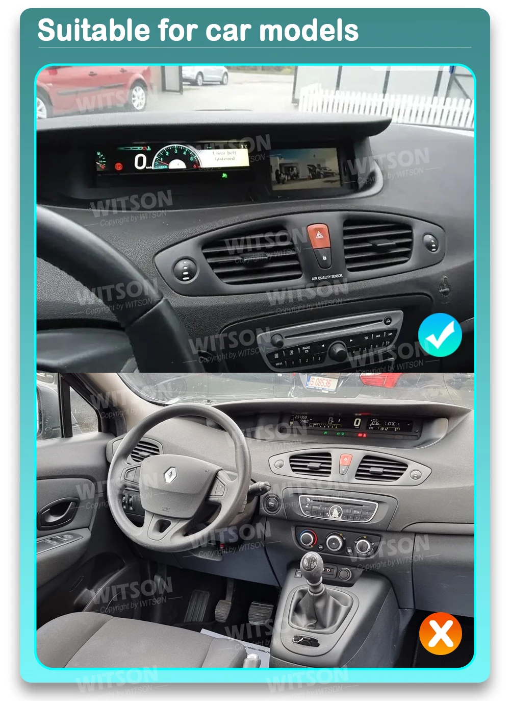 Фото Автоматическая стереосистема WITSON Android для Renault Scenic 3 Grand Scénic III 2009-2016, GPS, Wi-Fi, автомобильное радио, Navi, аудио, мультимедиа №5