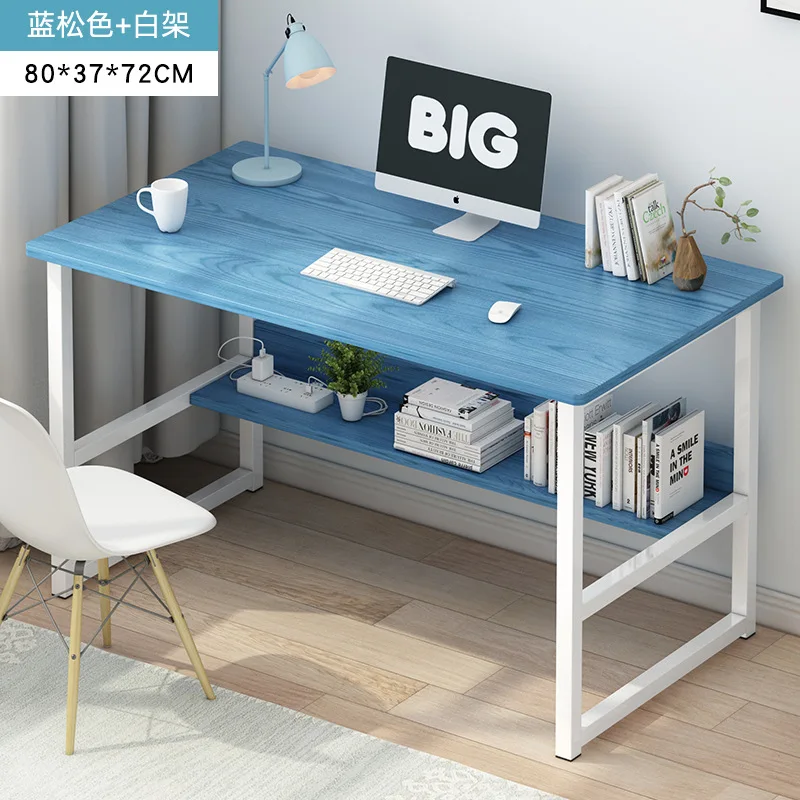 

Dormitory Computer Desk 2021 New Computer Desk Computer Desktop Desk Home with Bookshelf Simple Table Desk Combination Student M