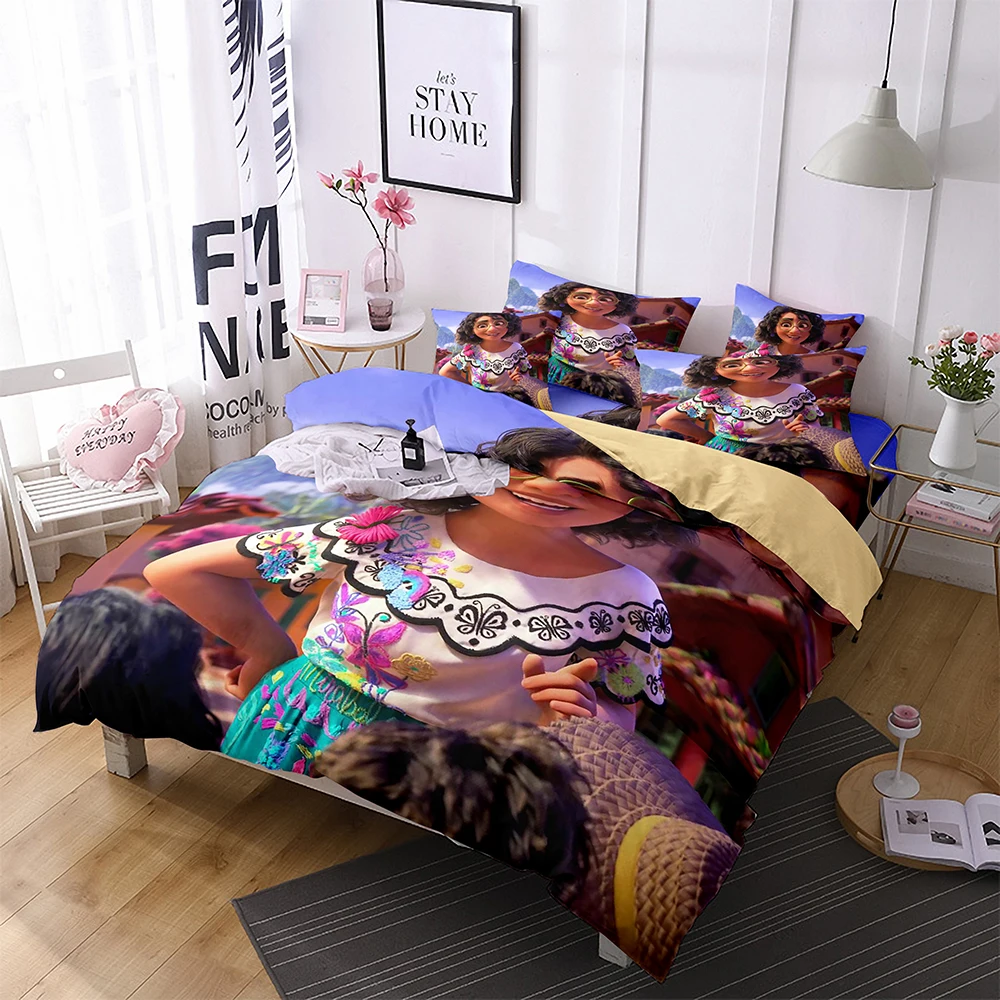 Комплект постельного белья для детей с мультяшным принтом