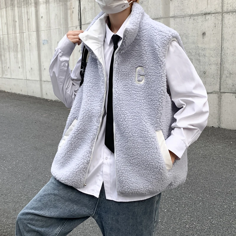 

Новинка Осень-зима 2023, Мужская свободная хлопковая куртка без рукавов, модное повседневное пальто, мужские хлопковые куртки, жилет