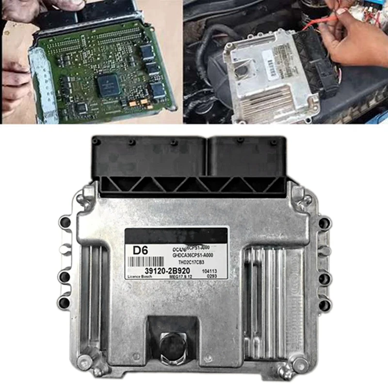 

39120-2B920 ECU Car Engine Computer Board Electronic Control Unit For Hyundai MEG17.9.12 D6
