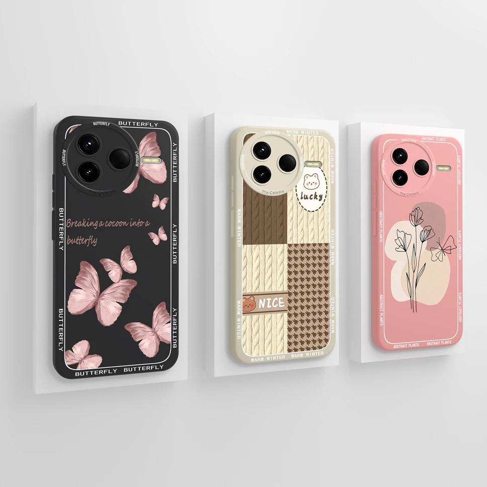 Чехол для телефона Xiaomi Redmi K80 Pro Pretty Astronaut жидкий силиконовый защитный чехол задняя