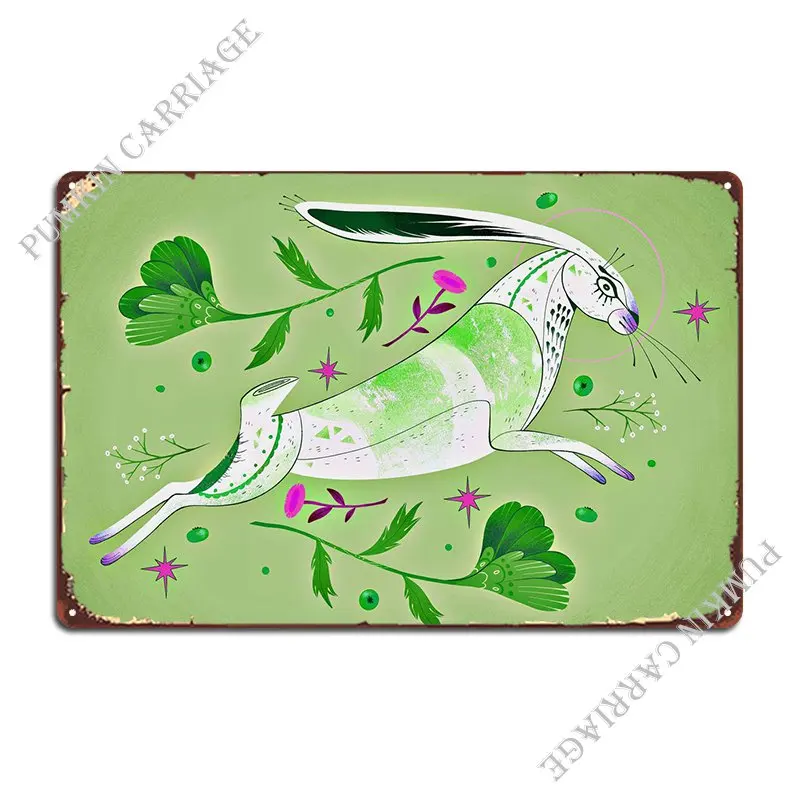 

Металлический фотографический плакат в виде кролика