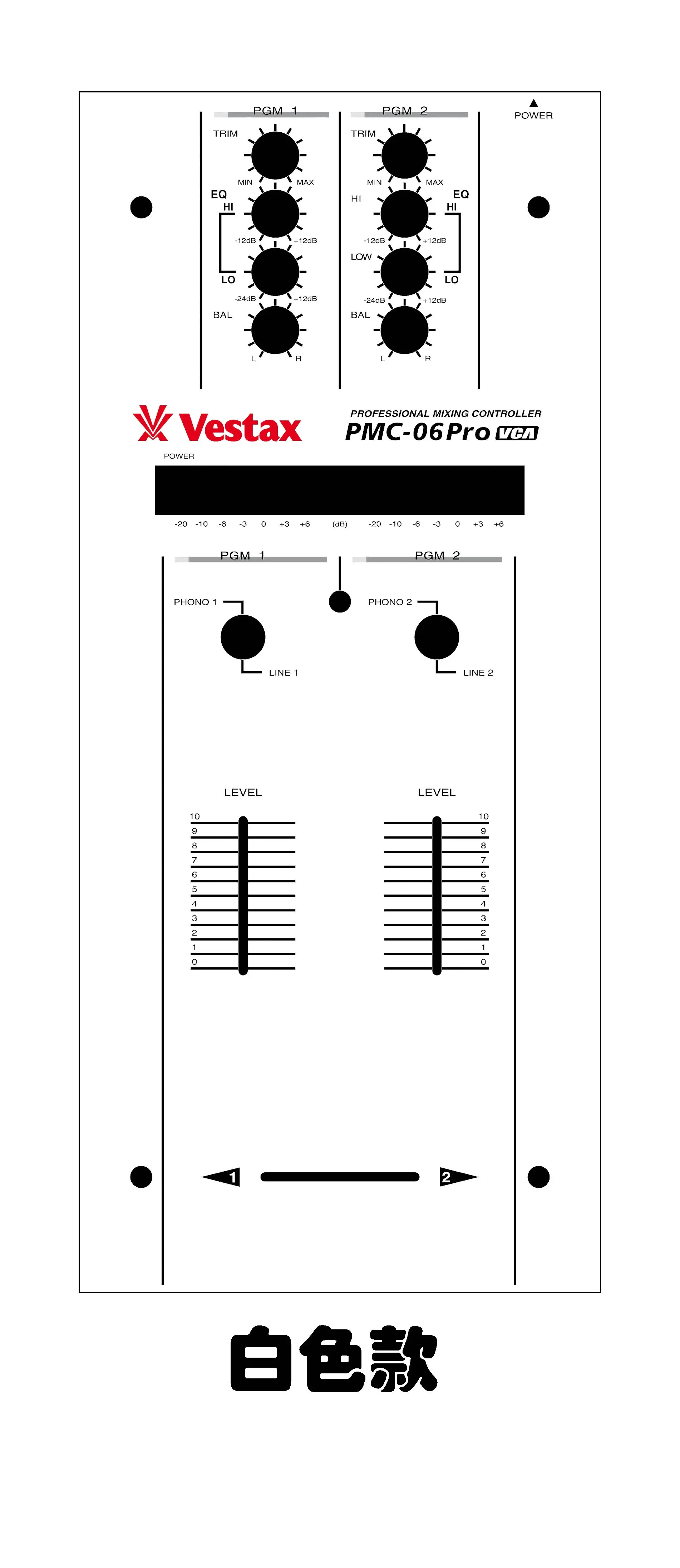 Vestax Pmc-06 Pro Vca Панель миксера Пленка красочная наклейка не железная панель