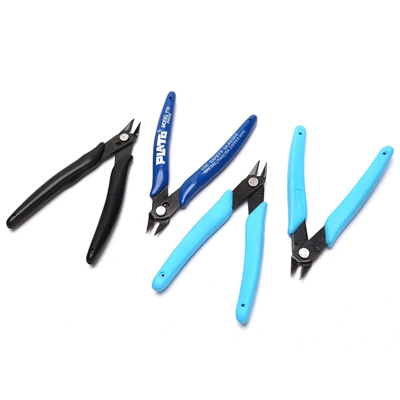 

Diagonal Pliers Cutting Nippers Electronic Wire Cutter Mini Scissors Plastic Handle Hand Tools
