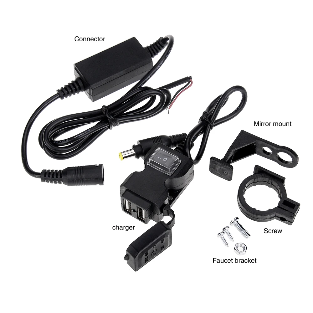 USB-адаптер для зарядки телефона 12-24 В 2 1 А | Автомобили и мотоциклы