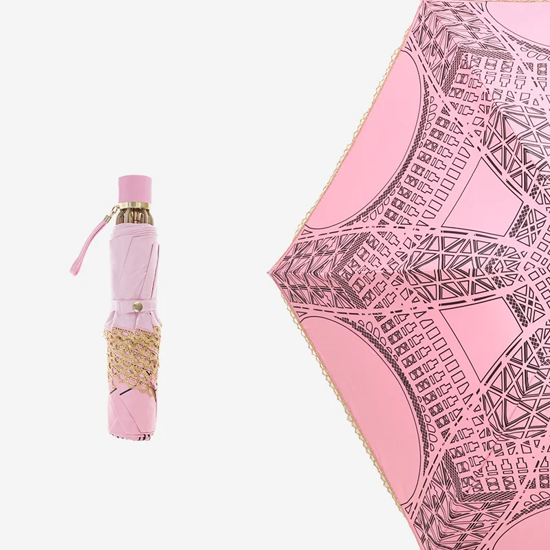 

Portable Women's Manual Umbrella New Collection Printed Windproof Folding Umbrella Shade Outdoor Paraguas Hombre Rain Gear