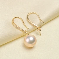 925 silver pearl beads stud earrings setting base diy jewelry making findingscomponents
