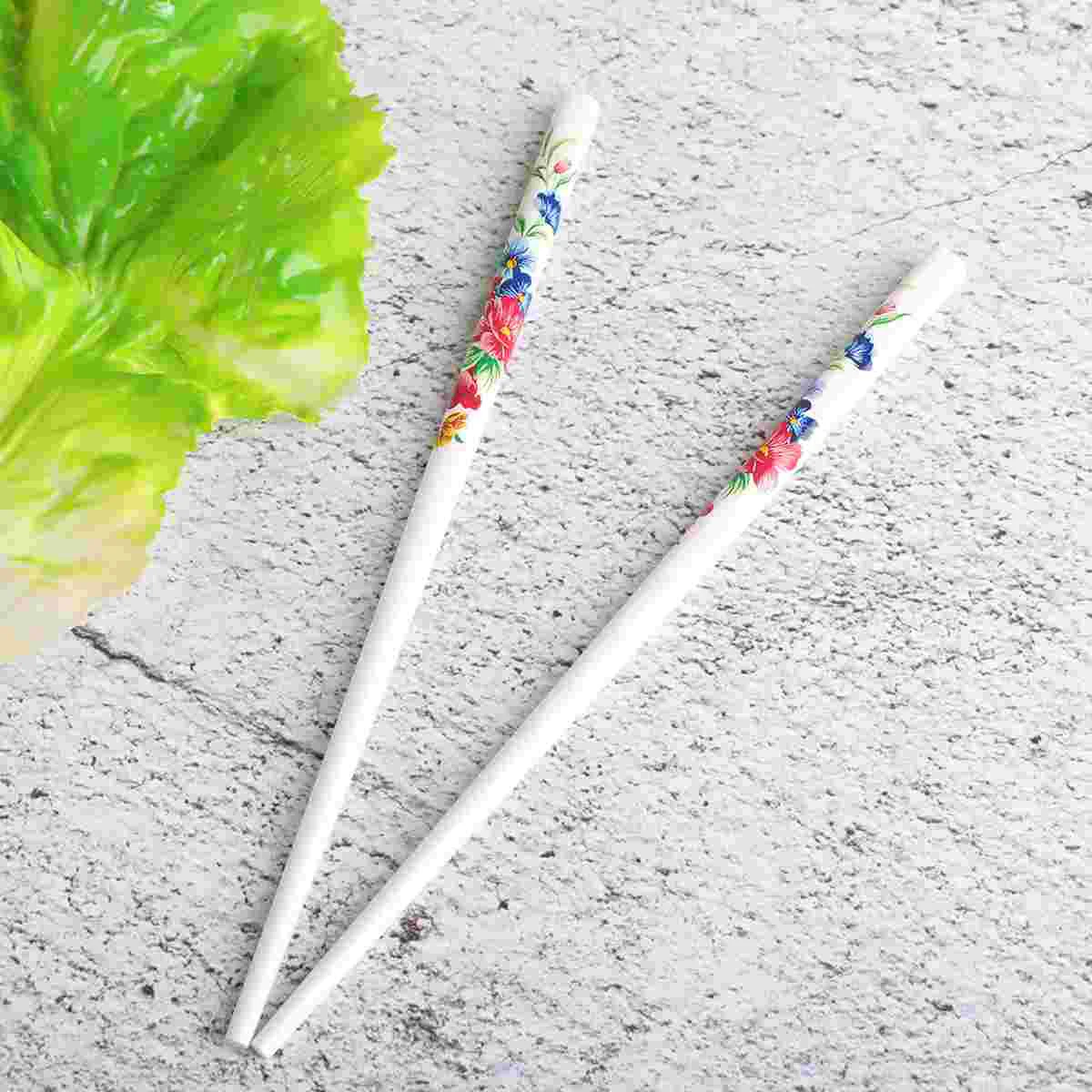 

Hairchopsticks Japanese Sticks Chinese Women Buns Stickthickaccessories Forks Girls Barrette Wood Decor Hairpin Floral Pin