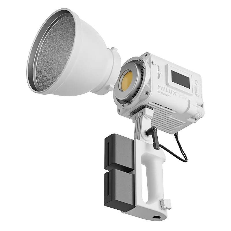 Фото YONGNUO LUX200 YNLUX200 200 Вт 2700K-6500K Ручной уличный светодиодный студийный видеосвет с креплением Bowens и адаптером питания с ручкой №3