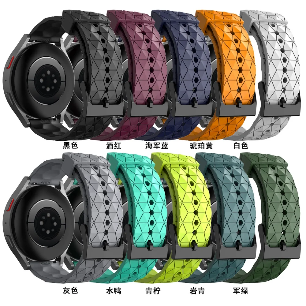 20mm 22mm Silicone Strap for Samsung Galaxy Watch 5/4 44mm 40mm/Gear S3/Active 2 Sport Bracelet for Huawei GT2 3 Pro/Amazfit GTR
