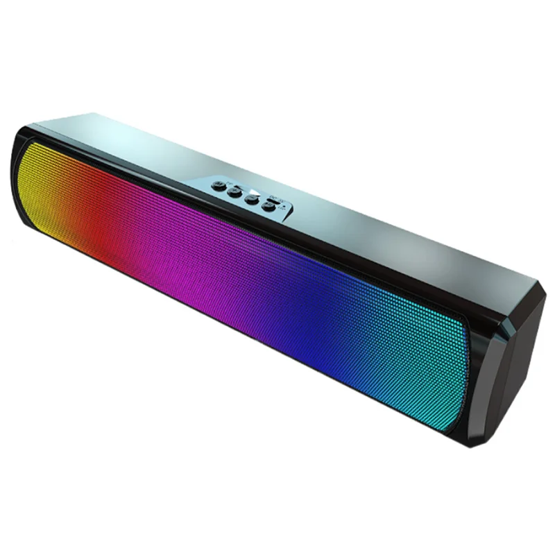 

RGB Soundbar Wireless Bluetooth Speaker Strong Subwoofer Desktop Speaker for Laptop Desktop Computer