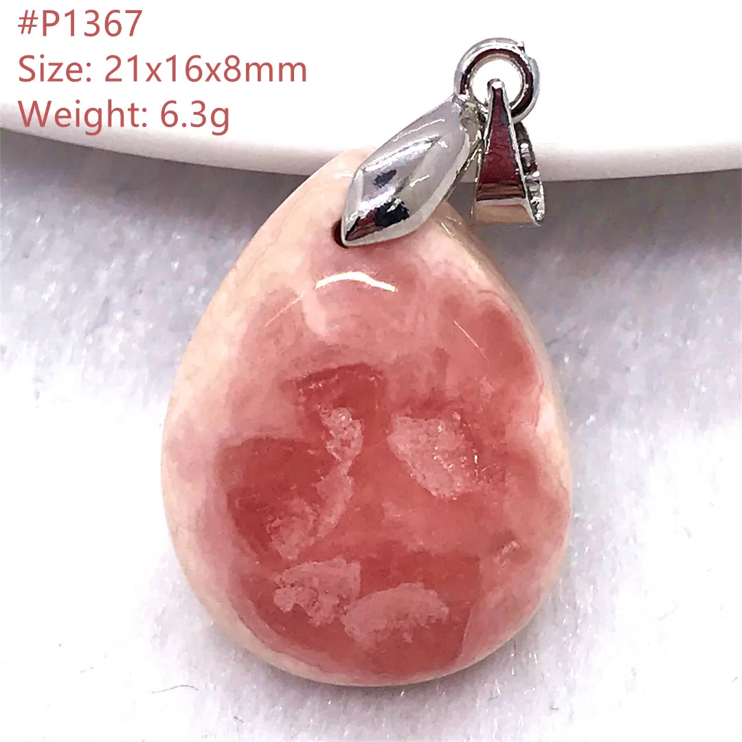Натуральный Красный Родохрозит подвеска ювелирные изделия для женщин и мужчин