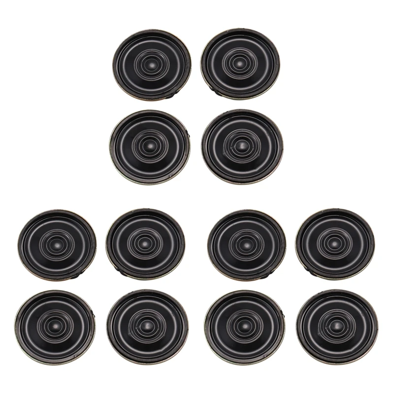 

12Pcs 0.5W 8 Ohm 28Mm Dia Mini Metal Inside Magnet Music Player Speaker