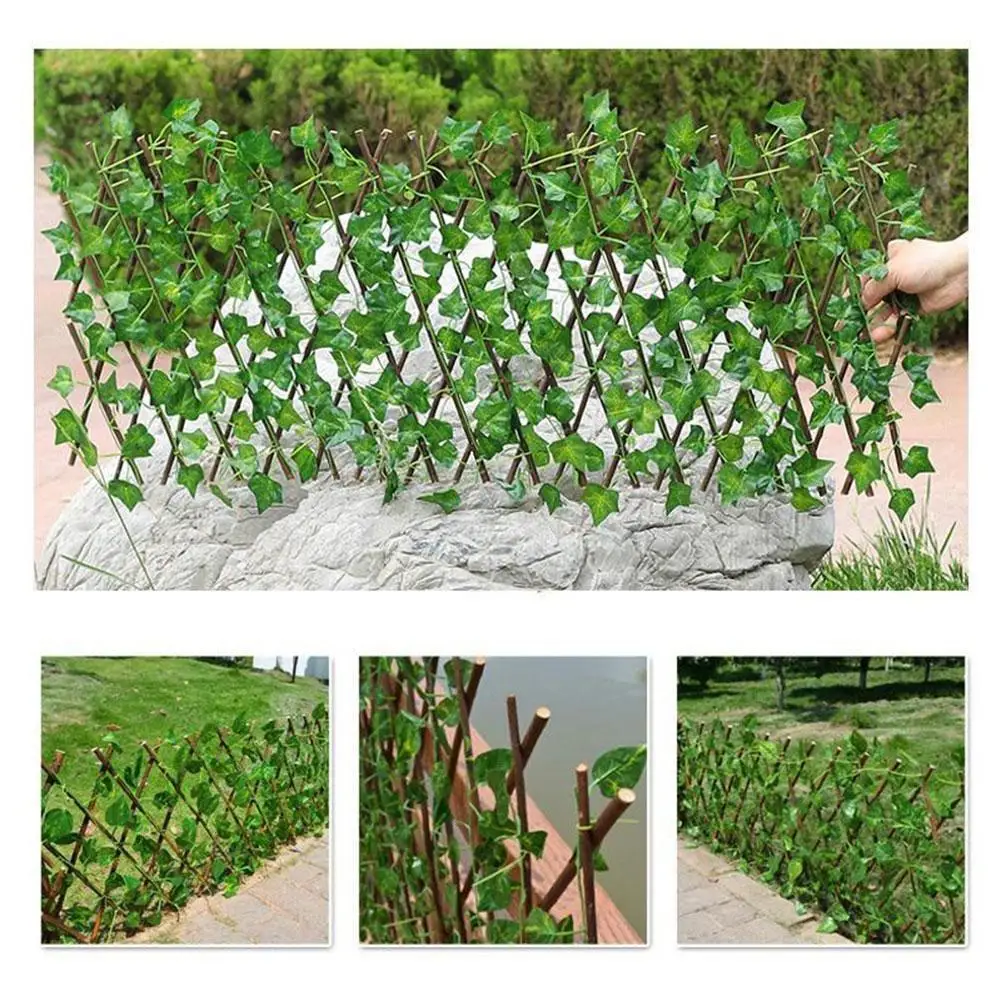 

Adjustable Retractable Fence Artificial Leaf