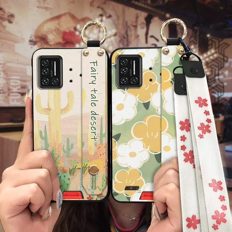 original dirt resistant phone case for umidigi bison gt new arrival wrist strap sunflower soft case free global shipping