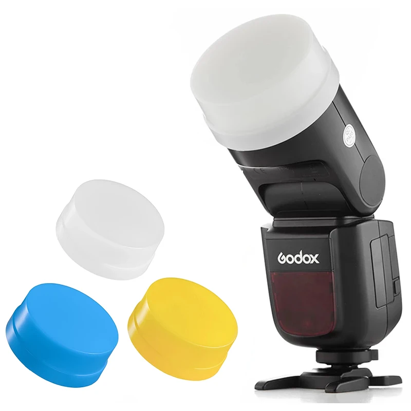 

Godox V1 Flash Series Round Head Flash Speedlite Camera Flash Diffuser Bounce Dome Light Set for Godox V1C V1N V1S V1F V1O V1P