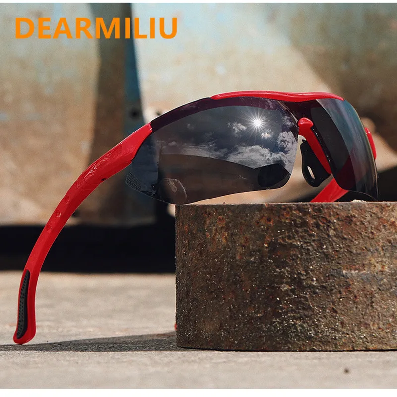 

DEARMILIU 2022 NEW Polarized Sports Men Sunglasses Road Cycling Glasses Mountain Bike Bicycle Riding Protection Goggles Eyewear