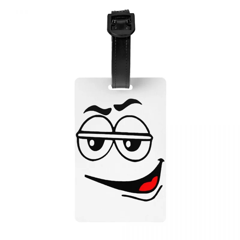 

Cartoon Chocolate Red Candy Face Luggage Tag Travel Bag Suitcase Privacy Cover ID Label