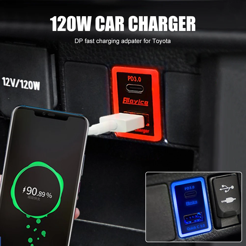 Автомобильное зарядное устройство с двумя USB-портами 60 Вт