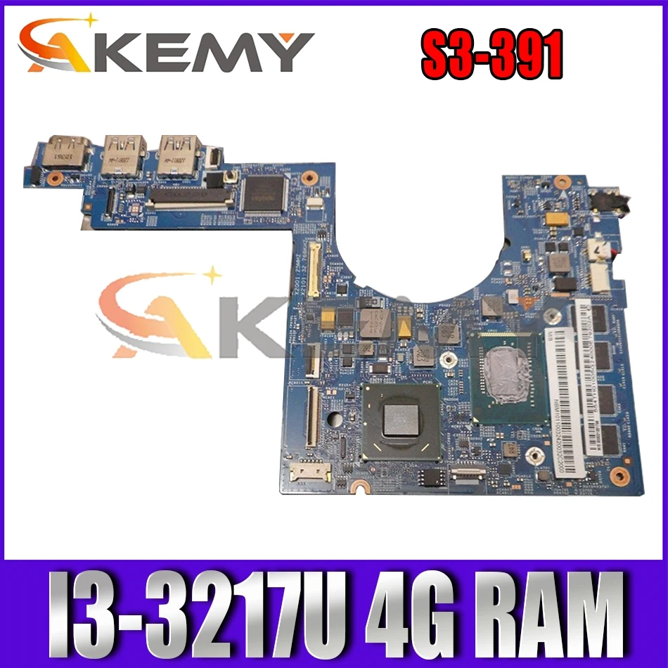 

Материнская плата AKEMY NBM1F11005 NB.M1F11.005 для acer Aspire S3-391, материнская плата ноутбука 48,4th03. 021 SLJ8C SR0N9 I3-3217U 4G ram