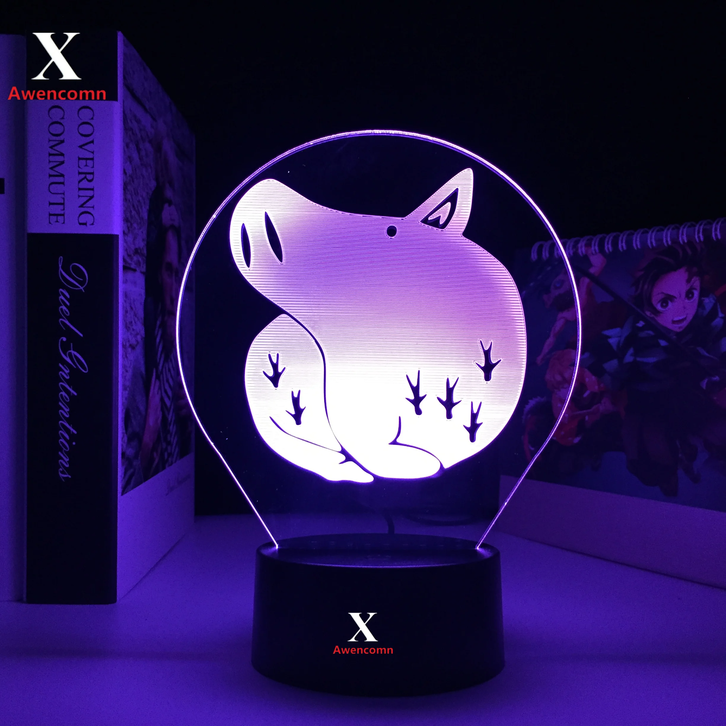 

ANIME THE SEVEN DEADLY SINS Boar's Sin of Gluttony 3d LED Night Light for Kids Bedroom Decor Birthday Gift Light Table Lamp