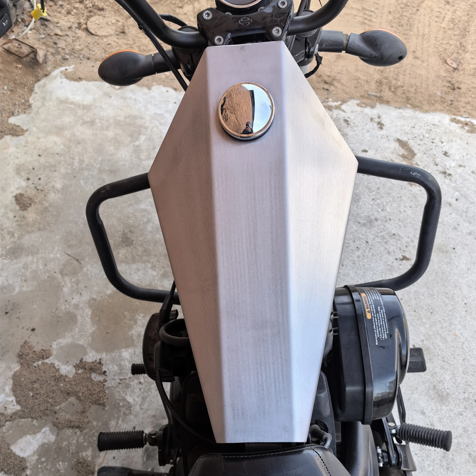 Мотоциклетный 12 л бензиновый топливный металлический бак для багажа Harley Davidson Street