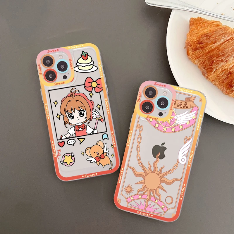 

Card Captor Sakura Anime Phone Case for iPhone 11 12 13 Mini Pro Max 14 Pro Max Case shell