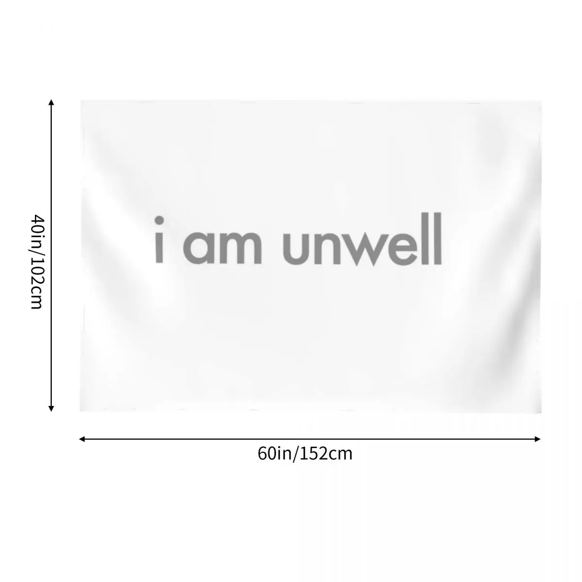 Гобелен Я не колодец подвесной настенный декор для спальни эстетические