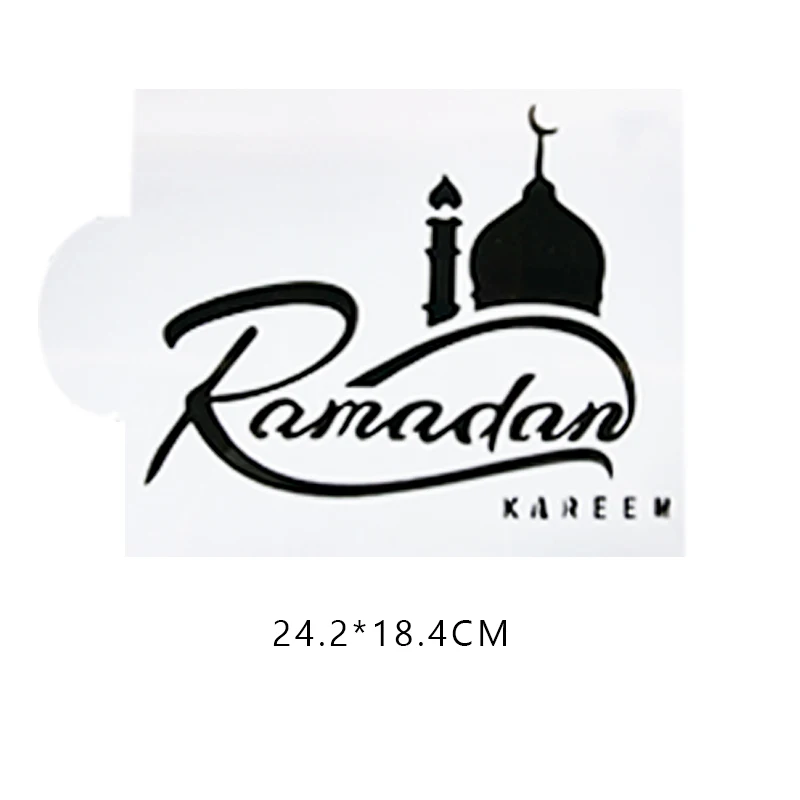 1 шт. Рамадан кареем распылитель трафареты ИД Мубарак самодельный рисунок торта