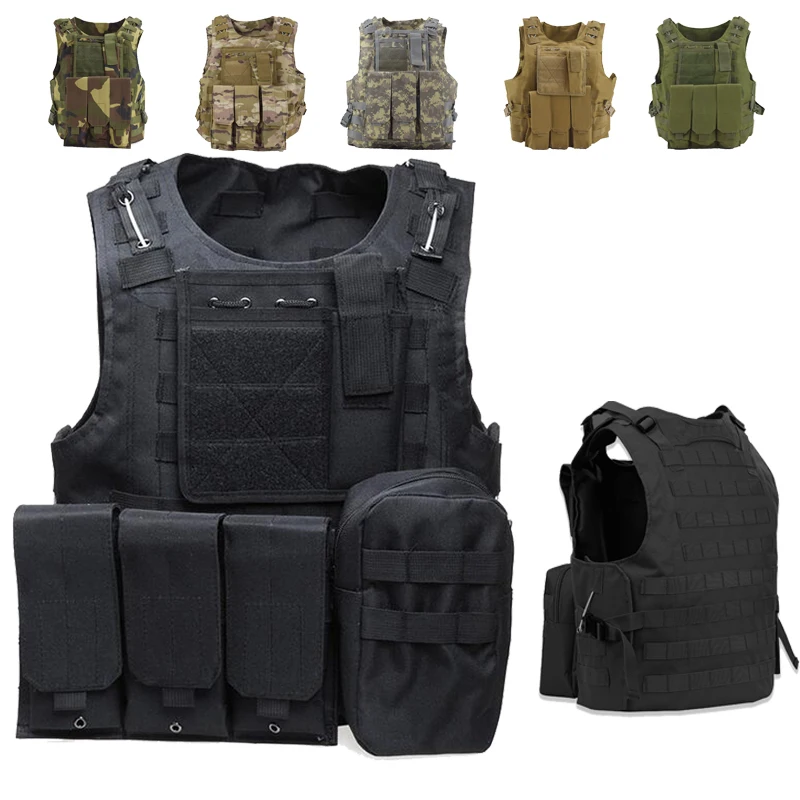 

Tactical Amphibious Vest Hunting Molle Plate Carrier Vest Military Combat Assault Vest Airsoft Paintball CS Body Armor