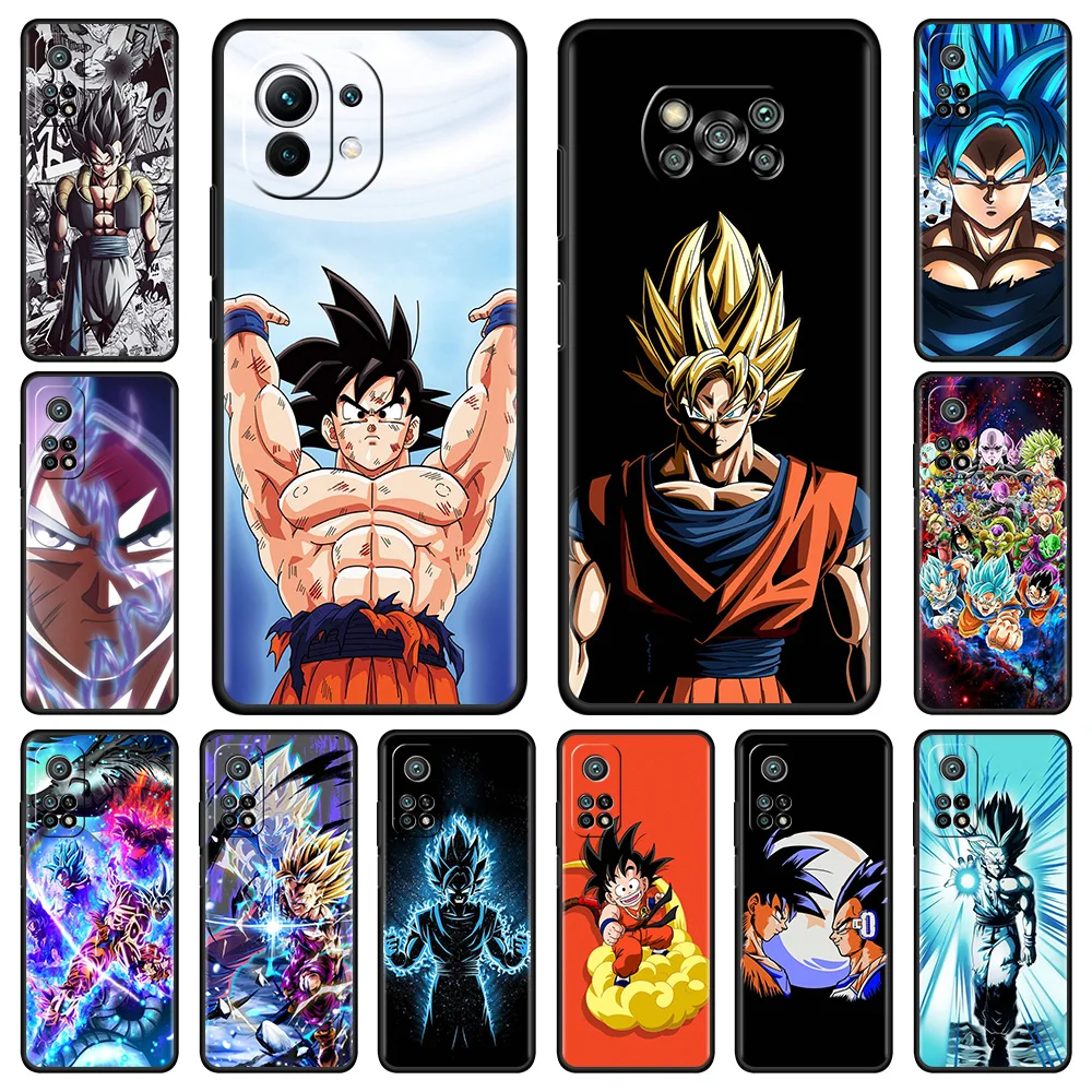 

Anime Dragon Ball For Xiaomi Mi Poco X3 NFC 10T Pro Note 10 Lite 9T Soft Phone Bumper Case M3 11 F3 CC9e F1 12 Shockproof Cover