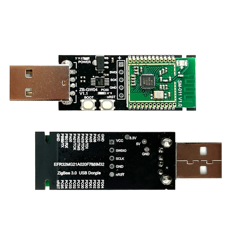 Фото Модуль-шлюз ZigBee 3.0 Silicon Labs Mini EFR32MG21 с открытым исходным кодом, USB-донгл, чип-модуль ZHA NCP Home Assistant-A69M №5