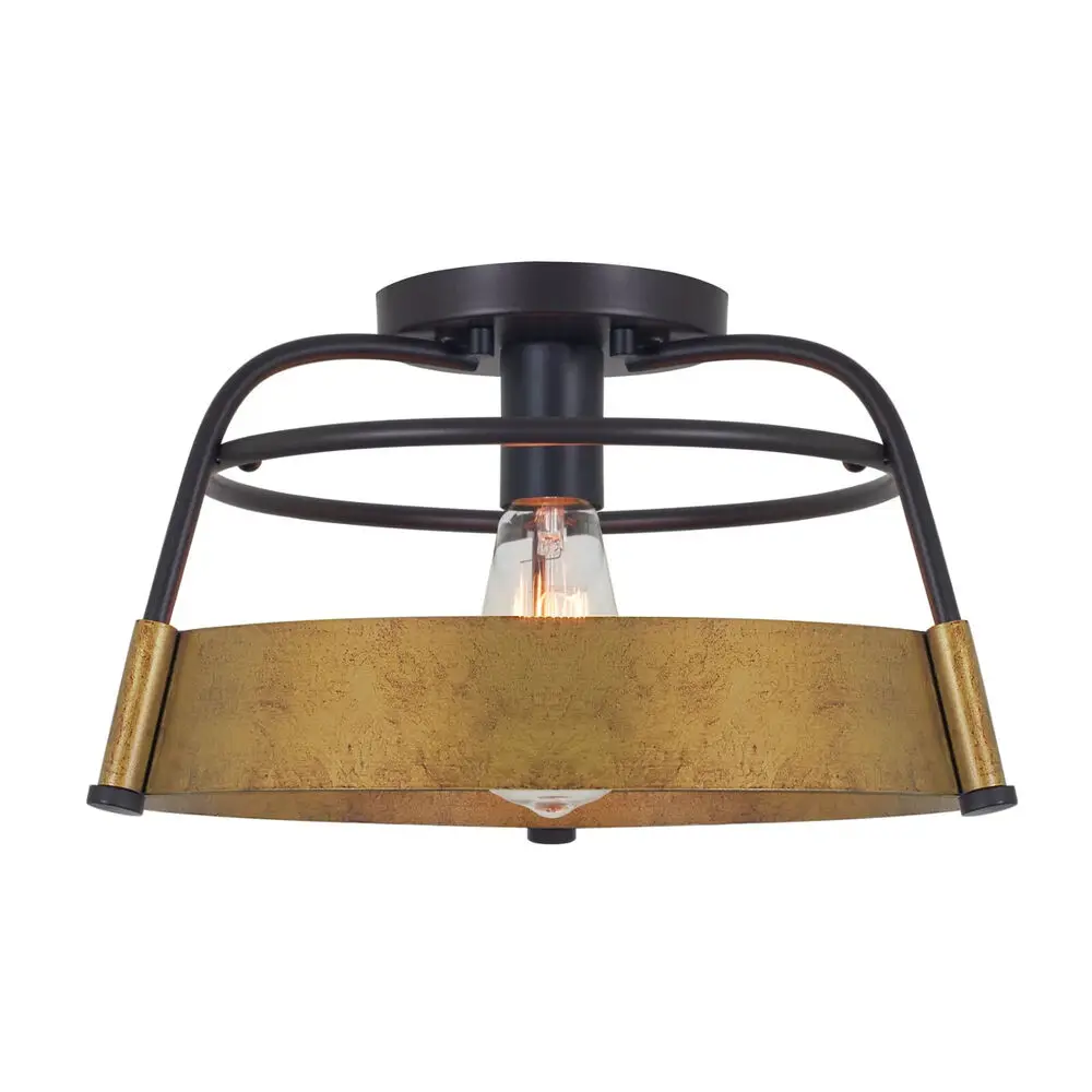 

Home Sonoma 13 Inch 1 Lamp Modern Farmhouse Semi Ceiling Light