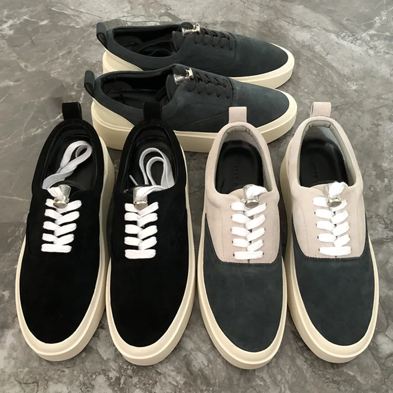 

Брендовые замшевые кроссовки High Street FG на толстой подошве для пар, базовая мужская повседневная обувь, мужские кроссовки, женские мужские кр...