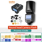 Вспышка Godox V1 V1C V1N V1S V1F V1O TTL 18000s HSS Speedlite с фотовспышкой с триггером для Canon Nikon Sony Fuji Olympus