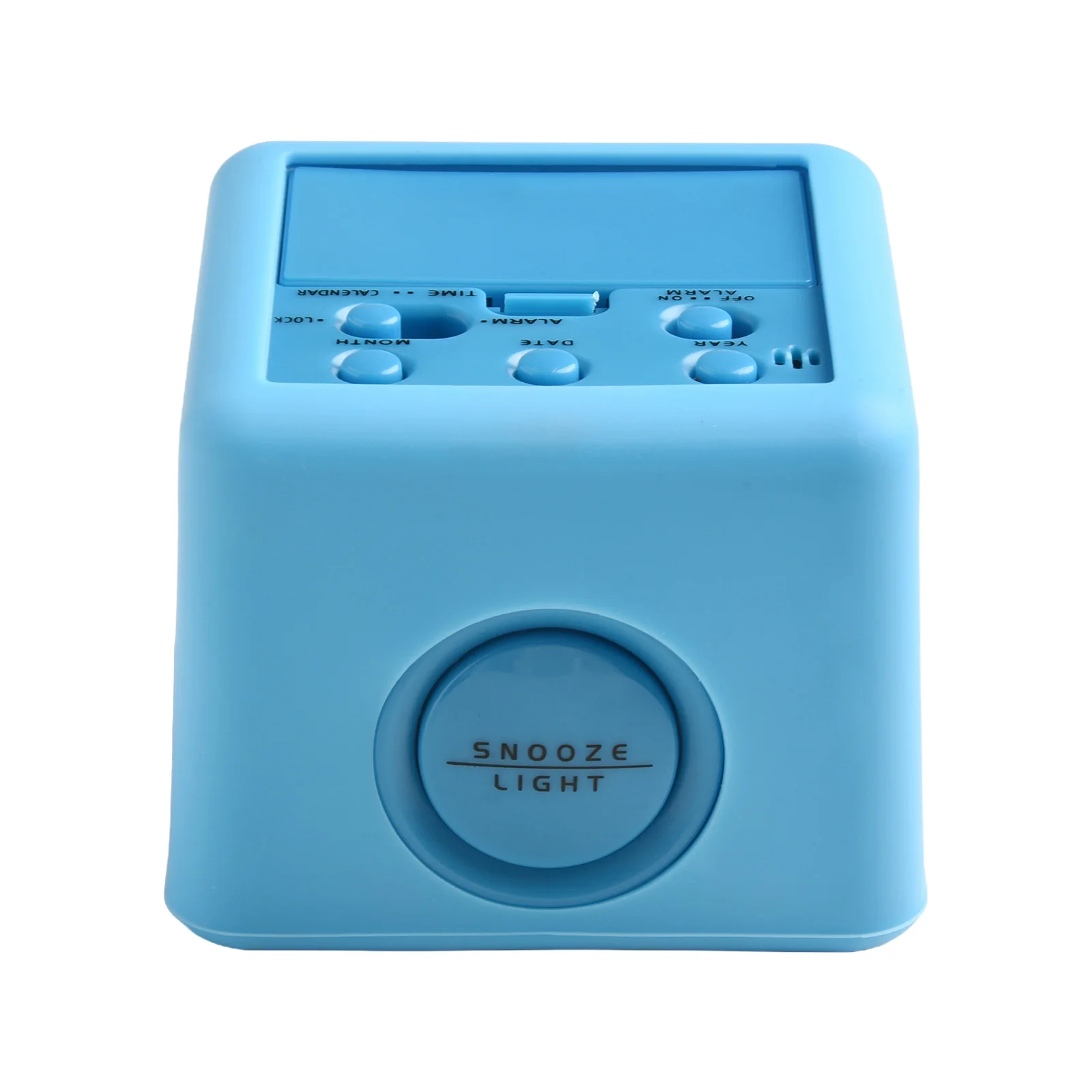 ЖК-будильник цифровой с умным светом мягкий квадрат силиконовой защитной