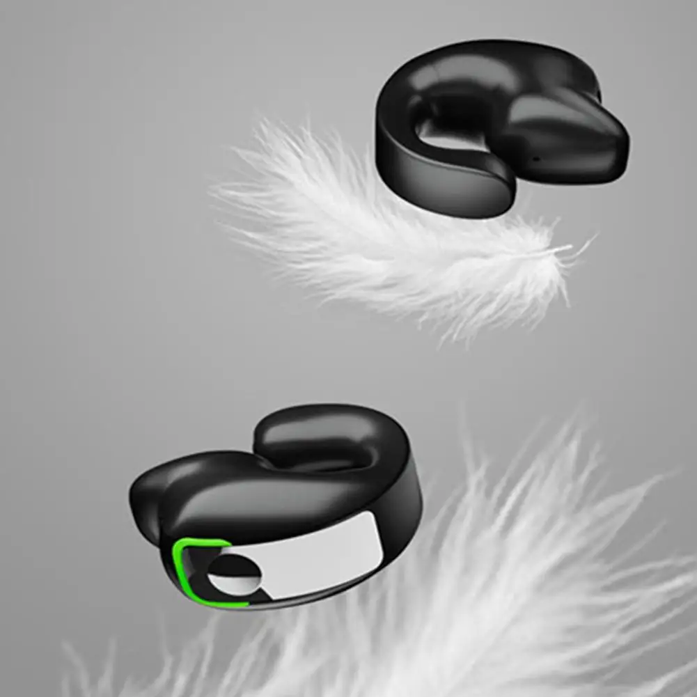 Фото Наушники Gd28 с костной проводимостью, беспроводные наушники Bluetooth 5,3 с зажимом для ушей, легкие деловые спортивные наушники, эргономичная игровая гарнитура №3