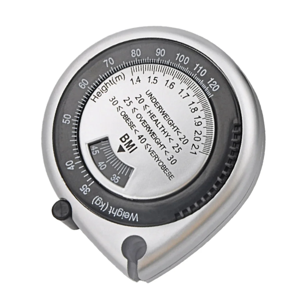 

Bmi Tape Measure Retractable Ruler Body Measuring Tapes Waist Health Calculator