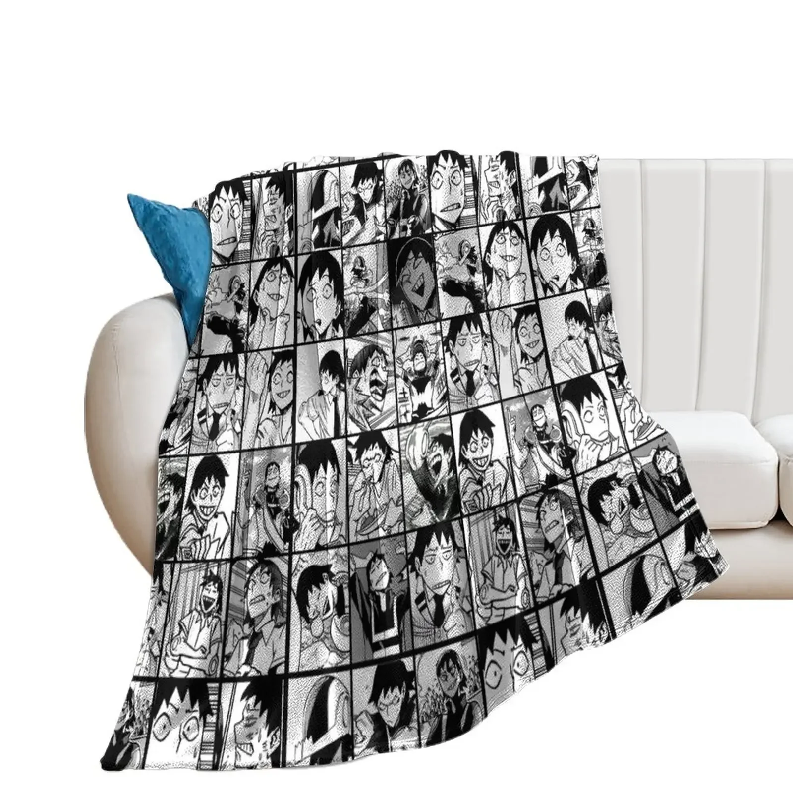Панели с рисунком комиксов-манга коллаж плед-одеяло для кровати среда тяжелые