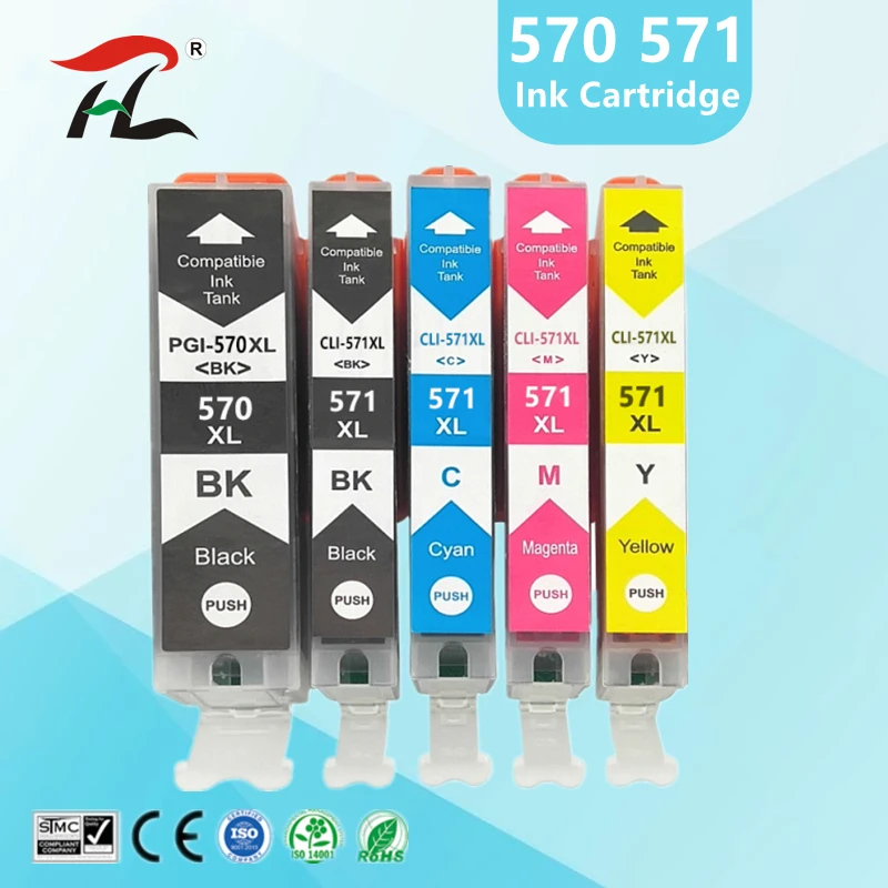 

pgi-570xl PGI570 570xl PGI-570 CLI-571 Compatible Ink Cartridge For Canon PIXMA MG5750 MG5751 MG5752 MG5753 MG6850 printer