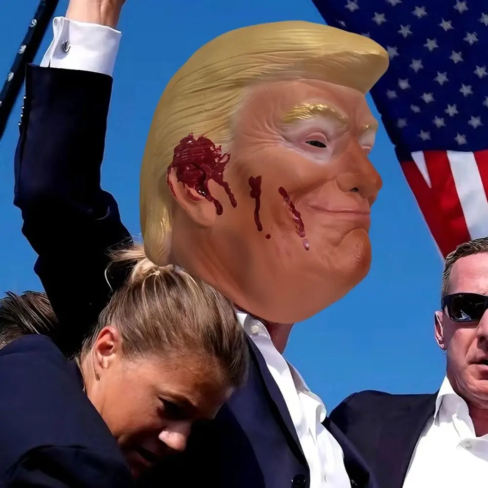 Новая латексная маска Трампа головной убор знаменитостей на Хэллоуин волшебный