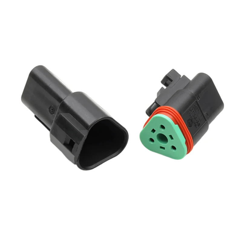 Комплект из 2-х 3-контактных водонепроницаемых разъемов TE Type DT04-3P-E004DT06-3S-E004 (новые, штекер-гнездо, автомобильный адаптер) (art.: 3920da785cd83) - 3920da785cd83