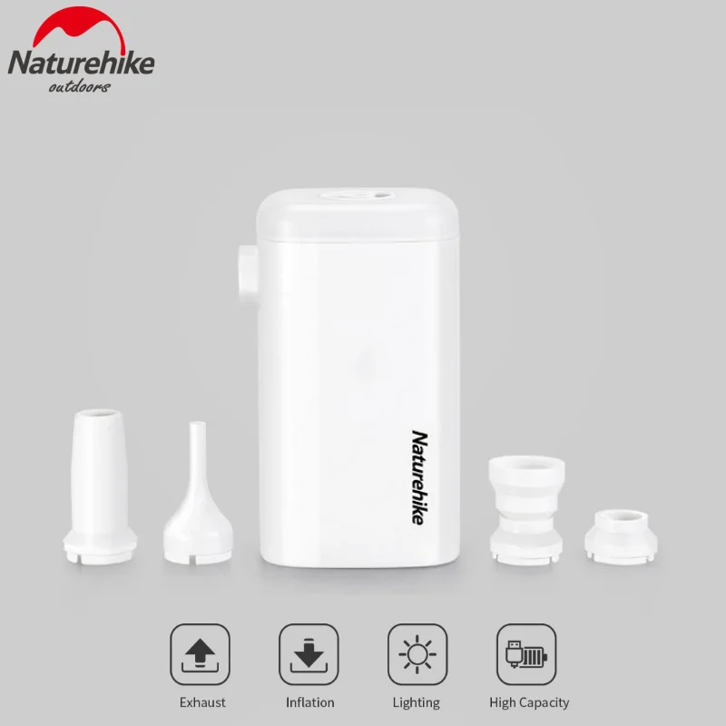 

Многофункциональный надувной коврик 3 в 1 Naturehike, воздушный насос для кемпинга, освещение сокровищ, портативный уличный надувной насос